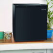 Frigidaire 1.6 Cu. ft. Compact Refrigerator with Freezer Compartment, Black Mini Fridge for Bedroom, Dorm, Office, Apartment