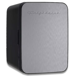 Frigidaire Retro 10L Mini Personal Refrigerator with Thermoelectric Cooling, 15 Can Capacity, Stainless Steel Design