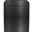 Frigidaire Retro 10L Mini Personal Refrigerator, 15-Can Capacity Mini Fridge for Beverages and Skincare, Black Stainless Steel