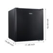 Galanz 1.7 Cu Ft Single Door Mini Fridge Black - compact, Energy-efficient refrigerator ideal for dorms, offices, and small spaces