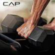 CAP Rubber Coated Hex Dumbbell Set with Storage Rack | 100–210 lb Options, Space-Saving Vertical Compact Storage for Home Gym Strength Training