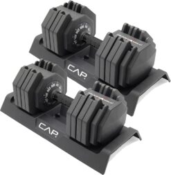 CAP ADJUSTABELL Adjustable Dumbbell Weights - Singles & Pairs | 12.5 lb, 25 lb & 55 lb | Multiple Handle Options