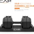 CAP ADJUSTABELL Adjustable Dumbbell Weights - Singles & Pairs | 12.5 lb, 25 lb & 55 lb | Multiple Handle Options