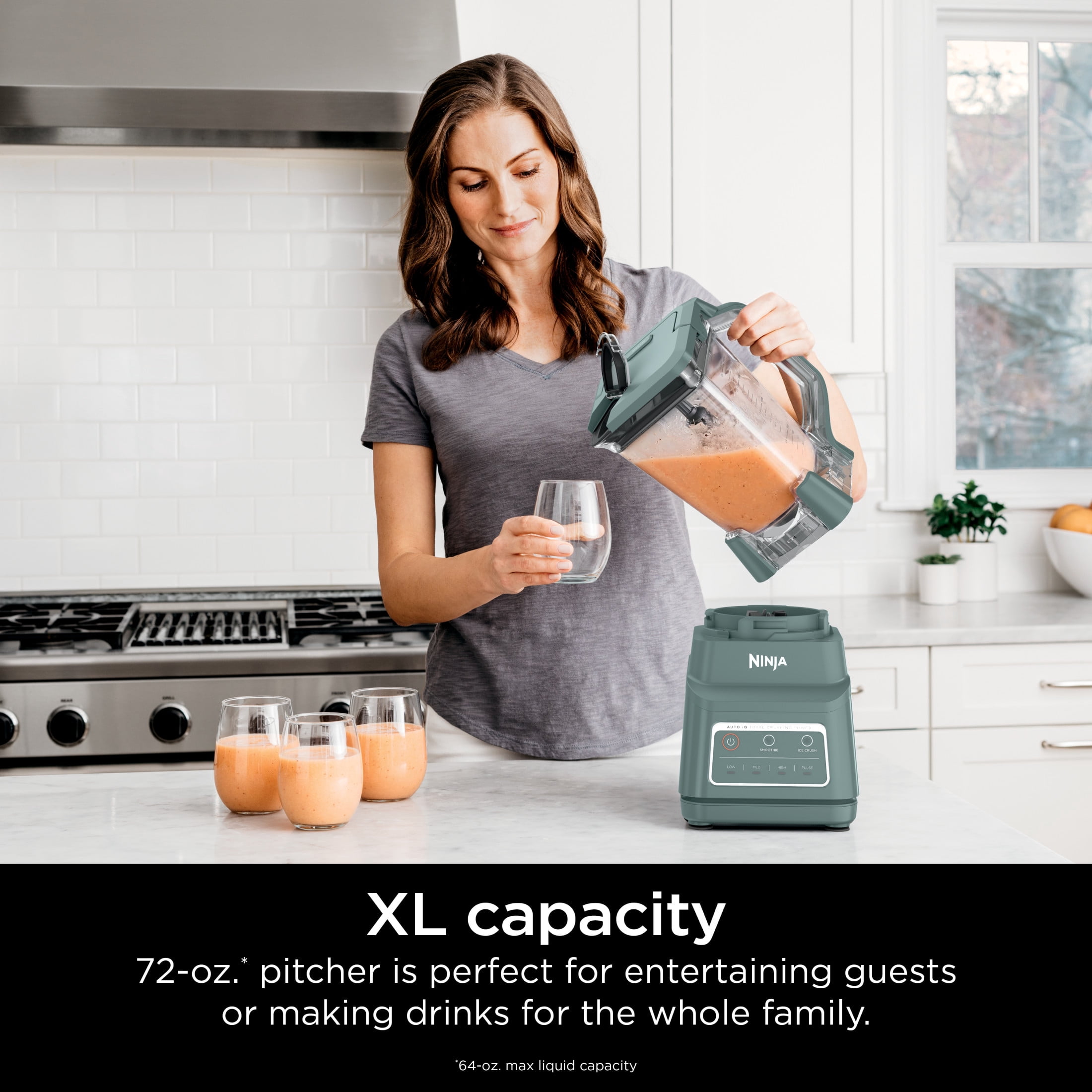 Ninja Professional Plus Blender, Smoothies, Ice Crush with 2 Auto-iQ Preset Programs, 1200W, 72 Oz, BN700 Sage Ninja Professional Plus Blender, Smoothies, Ice Crush with 2 Auto-iQ Preset Programs, 1200W, 72 Oz, BN700 Sage