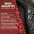 Maud's Cherry Flavored Coffee Pods, 50ct, Medium Roast Flavored Coffee in Single Serve Pods – 100% Arabica Beans, Compatible with Keurig K Cups Maker