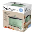 bella 6 Qt Digital Programmable Slow Cooker with Ceramic Nonstick Coating, Adjustable Temperature & Cooking Time, Dishwasher Safe Pot & Tempered Glass Lid, Seaglass