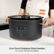 Thyme & Table 6QT Programmable Slow Cooker, Slate Grey
