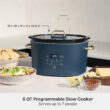 Thyme & Table 6QT Programmable Slow Cooker, Atlantic Blue