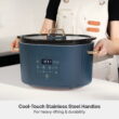 Thyme & Table 6QT Programmable Slow Cooker, Atlantic Blue