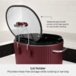 Thyme & Table 6QT Programmable Slow Cooker, Cabernet Red