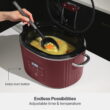 Thyme & Table 6QT Programmable Slow Cooker, Cabernet Red