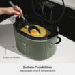Thyme & Table 6QT Programmable Slow Cooker, Dusty Moss