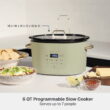 Thyme & Table 6QT Programmable Slow Cooker, Eucalyptus Green
