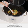 Thyme & Table 6QT Programmable Slow Cooker, Sand White