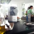 Philips Kitchen Appliances Compact Pasta and Noodle Maker, Viva Collection, Comes with 3 Default Classic Pasta Shaping Discs, Fully Automatic, Recipe Book, Small, White (HR2370/05)