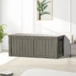 Yardgrace 150 Gallons Water Resistant Resin Lockable Deck Box