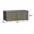 Yardgrace 150 Gallons Water Resistant Resin Lockable Deck Box