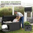 Patiowell 105-Gallon Black Plastic Deck Box Patiowell 105-Gallon Black Plastic Deck Box