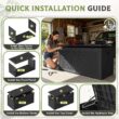 Patiowell 105-Gallon Black Plastic Deck Box Patiowell 105-Gallon Black Plastic Deck Box