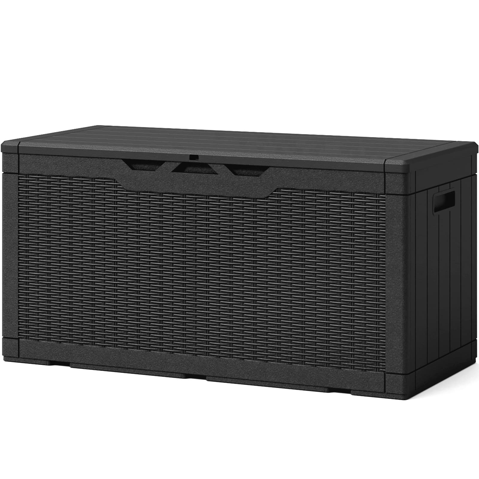 Patiowell 105-Gallon Black Plastic Deck Box Patiowell 105-Gallon Black Plastic Deck Box