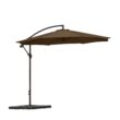 Westin Furniture 10-ft Steel Brown No-tilt Cantilever Patio Umbrella with Base
