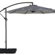 Westin Furniture 10-ft Steel Multiple colors/finishes No-tilt Cantilever Patio Umbrella with Base