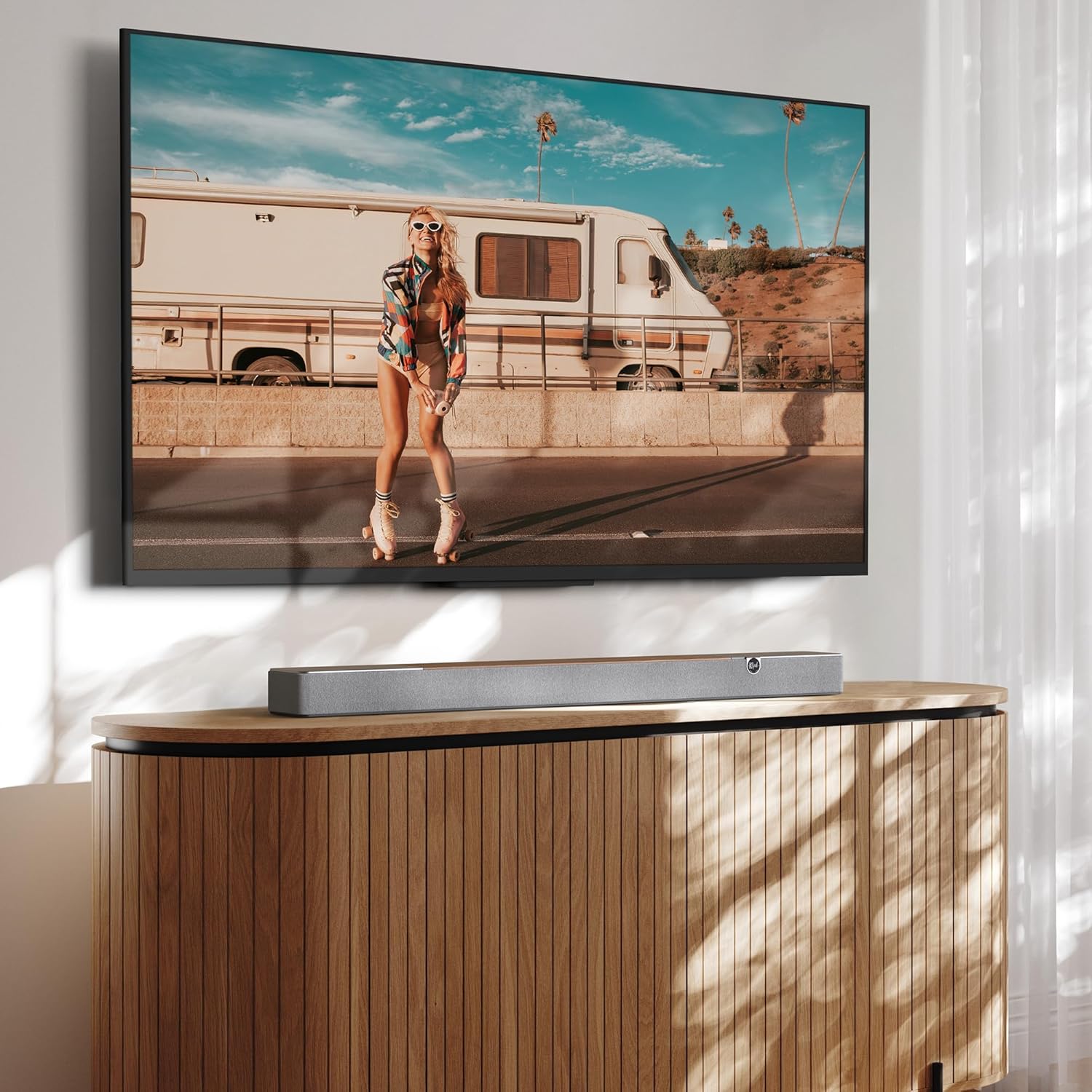 Klipsch Flexus CORE 200 3.1.2 Channel Powered by Onkyo Bluetooth Sound Bar with Dolby Atmos and Custom Tuned Bass - Walnut, 44" W Klipsch Flexus CORE 200 3.1.2 Channel Powered by Onkyo Bluetooth Sound Bar with Dolby Atmos and Custom Tuned Bass - Walnut, 44" W