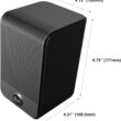 Klipsch Flexus SURR 100 Surround Sound Speakers with Immersive Dolby Atmos Technology - Black