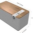 Klipsch The One Plus Premium Bluetooth Speaker System with Two 2.25” Full Range Drivers, 4.5” Woofer, Bluetooth 5.3 with Up to 40 ft. of Distance, Walnut
