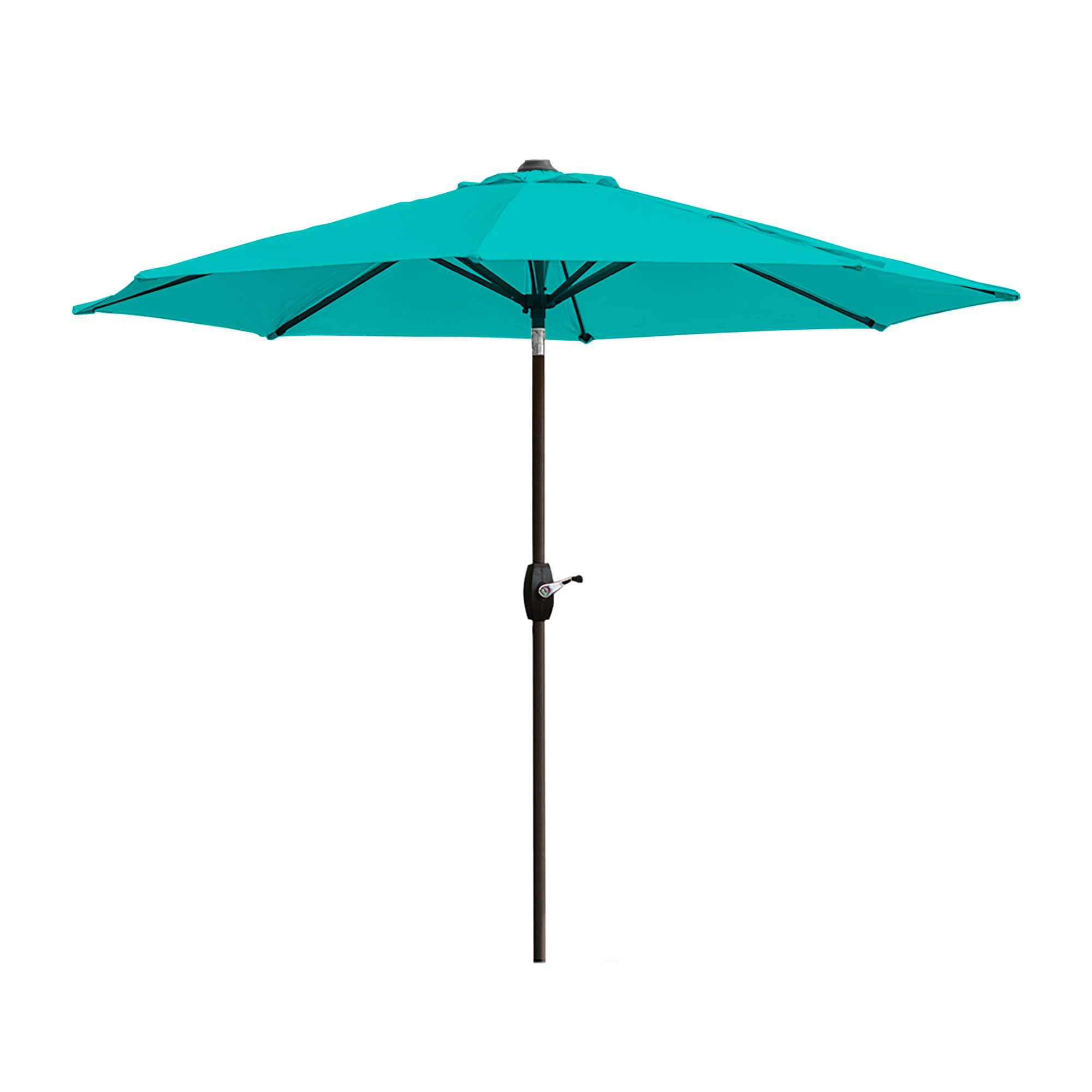 Westin Furniture 9-Feet Steel Green Push-button Tilt Garden Patio Umbrella with Base Westin Furniture 9-Feet Steel Green Push-button Tilt Garden Patio Umbrella with Base