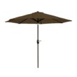 Westin Furniture 9-ft Steel Brown Push-button Tilt Garden Patio Umbrella with Base