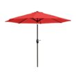 Westin Furniture 9-ft Steel Red Push-button Tilt Garden Patio Umbrella with Base
