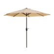 Westin Furniture 9-Feet Steel Beige Push-button Tilt Garden Patio Umbrella with Base Westin Furniture 9-Feet Steel Beige Push-button Tilt Garden Patio Umbrella with Base