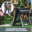 WORX Pegasus Work Table Saw Horse with Storage Bins 25-in W x 32-in H Black, Orange Plastic Portable Work Bench
