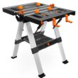 WEN 32.5-in H Black Plastic Adjustable Height Portable Folding work bench
