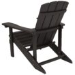 Taylor & Logan Charlestown Slate Gray Resin Frame Stationary Adirondack Chair with Solid Seat