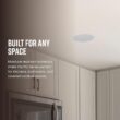 Polk Audio RC60i 2-Way Premium in-Ceiling 6.5 Speakers, Round Indoor Speakers, Perfect for Damp and Humid Indoor Placement - Bath, Kitchen, Covered Porches (White, Paintable Grille), 1 Pair