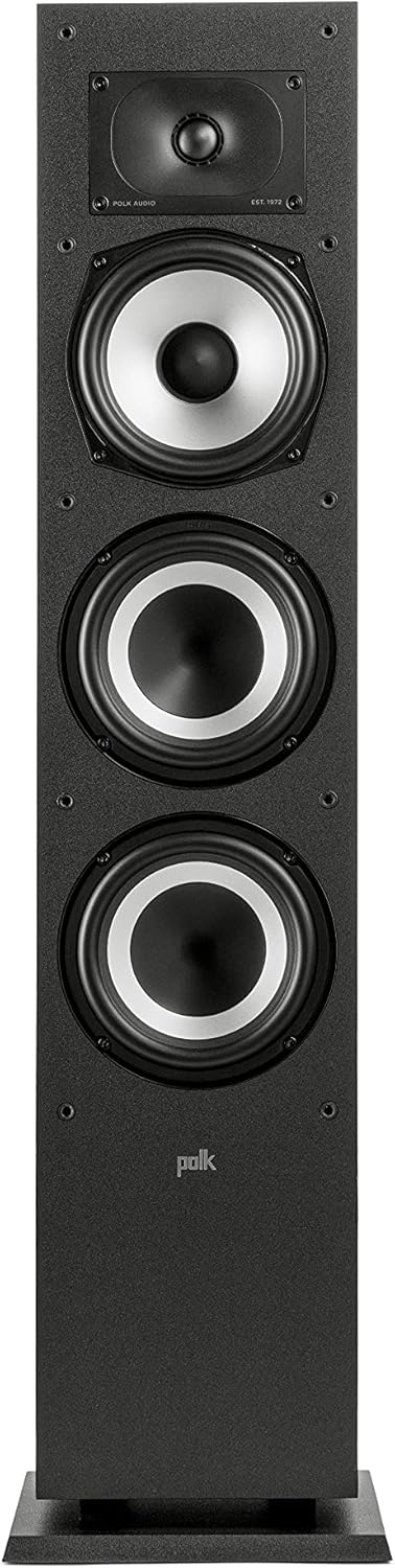 Polk Monitor XT60 Tower Speaker - Hi-Res Audio Certified, Dolby Atmos, DTS:X & Auro 3D Compatible, 1" Tweeter, 6.5" Dynamically Balanced Woofer, (2) 6.5" Passive Radiators (Single, Midnight Black) Polk Monitor XT60 Tower Speaker - Hi-Res Audio Certified, Dolby Atmos, DTS:X & Auro 3D Compatible, 1" Tweeter, 6.5" Dynamically Balanced Woofer, (2) 6.5" Passive Radiators (Single, Midnight Black)