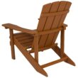 Taylor & Logan Charlestown Teak Resin Frame Stationary Adirondack Chair with Solid Seat