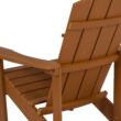 Taylor & Logan Charlestown Teak Resin Frame Stationary Adirondack Chair with Solid Seat