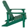 Taylor & Logan Charlestown Green Resin Frame Stationary Adirondack Chair with Solid Seat