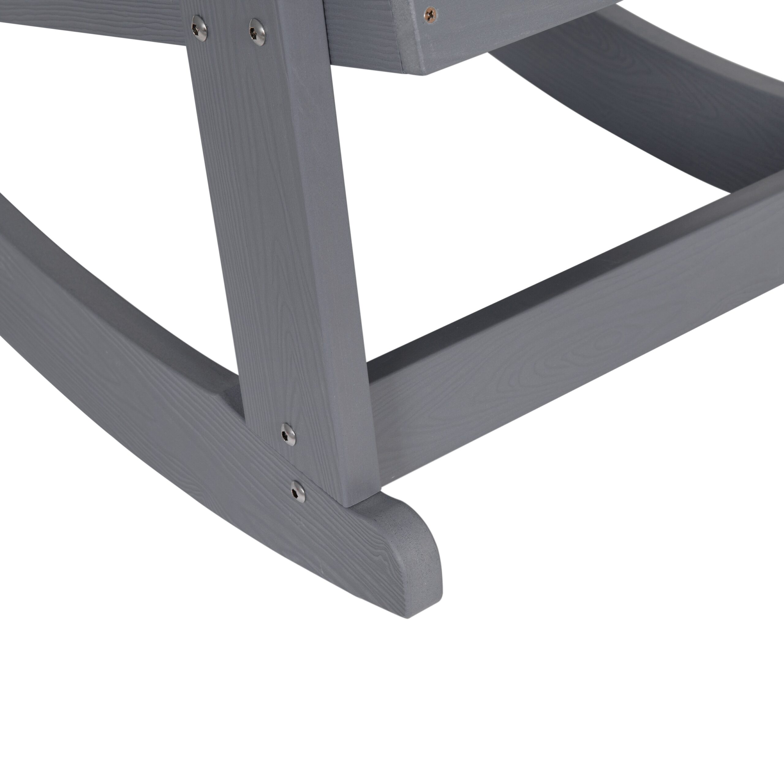 Taylor & Logan Savannah Light Gray Resin Frame Rocking Chair with Solid Seat Taylor & Logan Savannah Light Gray Resin Frame Rocking Chair with Solid Seat
