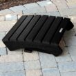 highwood Adirondack Black Poly-lumber Ottoman