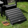 highwood Adirondack Black Poly-lumber Ottoman