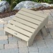 highwood Adirondack Whitewash Poly-lumber Ottoman