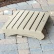 highwood Adirondack Whitewash Poly-lumber Ottoman