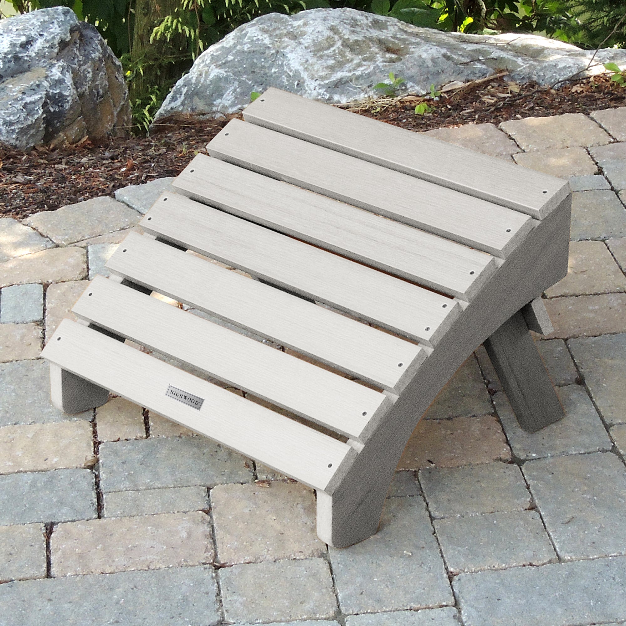 highwood Adirondack Gray Poly-lumber Ottoman highwood Adirondack Gray Poly-lumber Ottoman