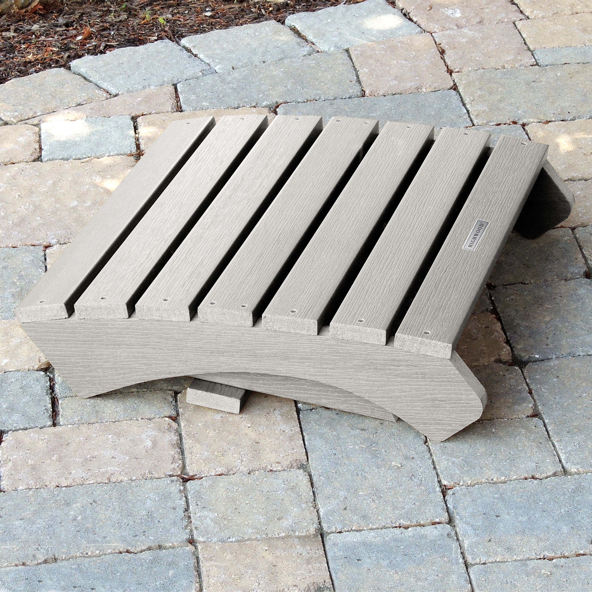 highwood Adirondack Gray Poly-lumber Ottoman highwood Adirondack Gray Poly-lumber Ottoman
