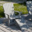 Wildridge Heritage Folding Light Gray HDPE Foot stool