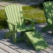 Wildridge Heritage Folding Lime Green HDPE Foot stool